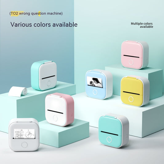 Portable Mini Thermal Label & Photo Printer | Bluetooth-Compatible | Price Tag & Student Study Aid Printer