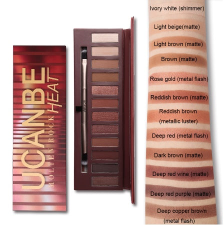 Molten Rock Heat Eyeshadow Palette – Nude & Shimmer