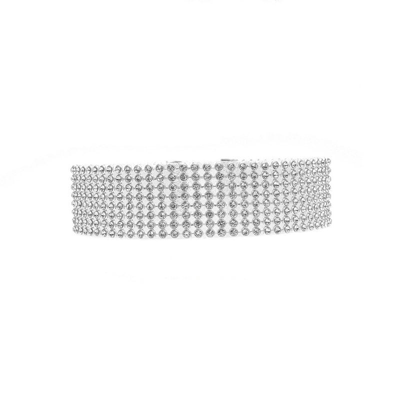 Women’s Crystal Rhinestone Choker Necklace – Wedding Jewelry