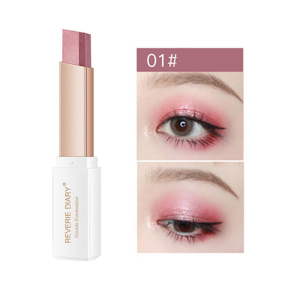 Lazy Eyeshadow Stick – Double Color Shimmer Waterproof