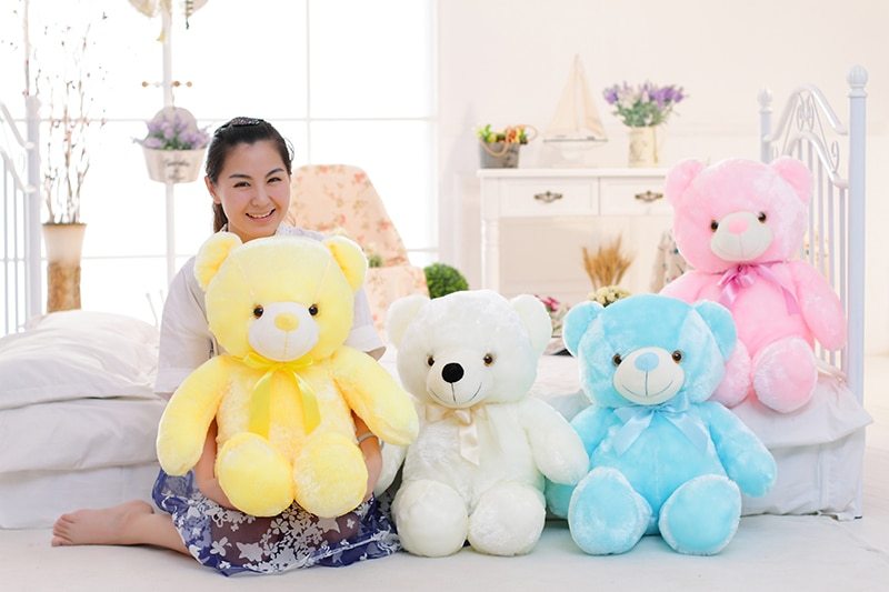 LED Teddy Bear Plush – Glowing Stuffed Toy & Kids Gift