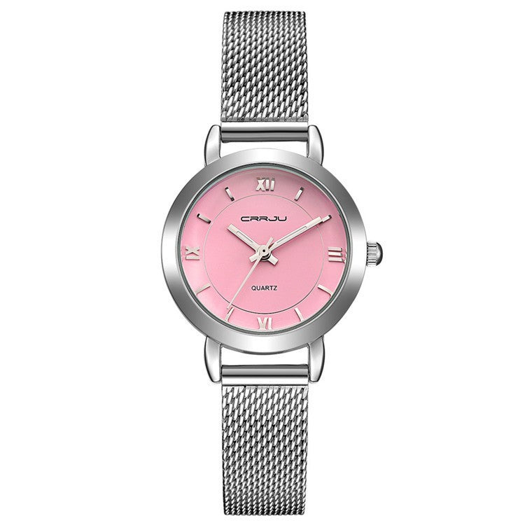 Women’s Small Quartz Steel Mesh Watch