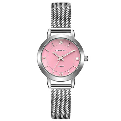 Women’s Small Quartz Steel Mesh Watch