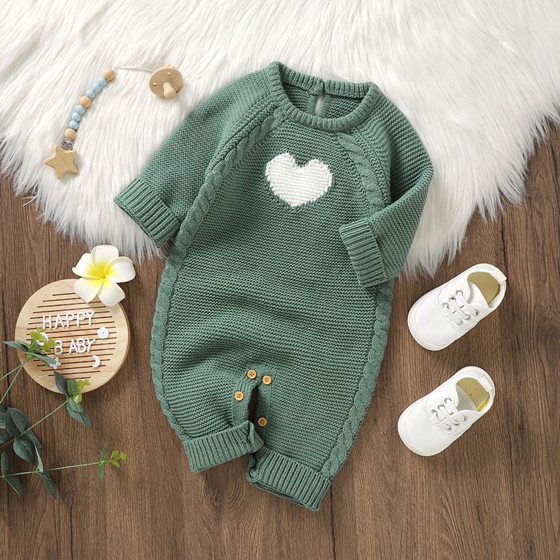 Baby Heart Casual Jumpsuit – Trendy Romper for Babies