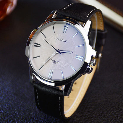 YAZOLE Men’s Fashion Quartz Watch – Luxury Business Wristwatch