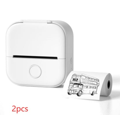 Portable Mini Thermal Label & Photo Printer | Bluetooth-Compatible | Price Tag & Student Study Aid Printer