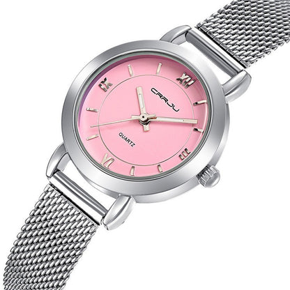 Women’s Small Quartz Steel Mesh Watch