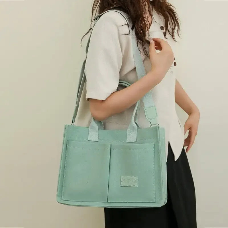 Women’s Large Canvas Tote Shoulder Bag