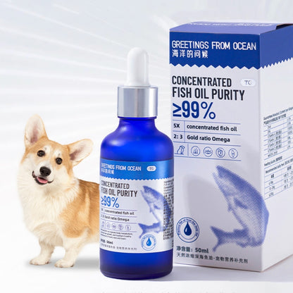 Norway Deep Sea Fish Oil – Skin, Coat & Nutrition Supplement for Small & Medium Dogs and Cats