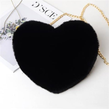 Love Plush Chain Shoulder Bag for Women – Valentine’s Day Party Bag