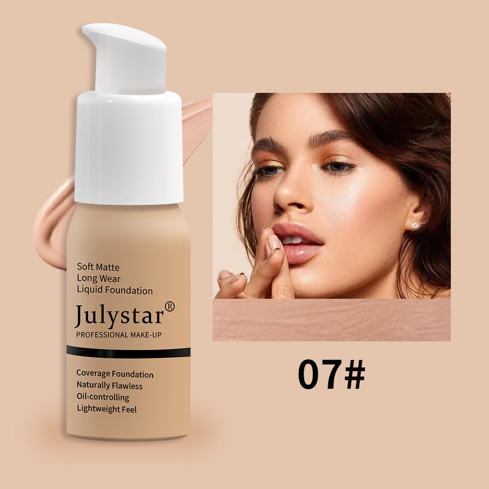 "Waterproof Liquid Foundation Concealer Long Lasting Makeup"