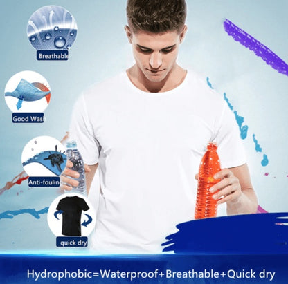 Quick-Dry Waterproof T-Shirt – Anti-Fouling Half Sleeve Couple Top