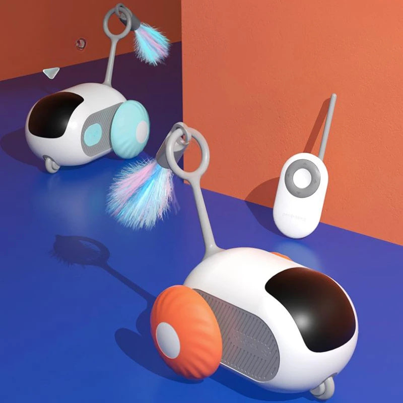 Remote Control Interactive Cat Car Toy – USB Rechargeable Smart Automatic Chasing Pet Toy