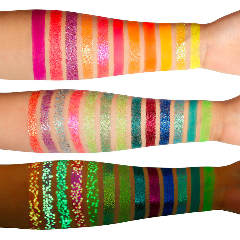 Glow Glitter Eyeshadow Palette for Stage Makeup