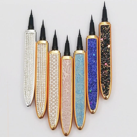 Self-Adhesive False Eyelashes with Multicolor Eyeliner – No Glue Needed