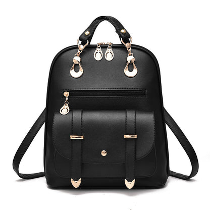 Women's PU Leather Backpack – Fashion Dual-Use Bag