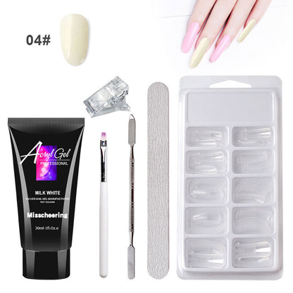 Painless Extension Gel Set – Quick Crystal Nail Art Without Paper Forms