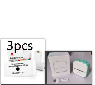 Portable Mini Thermal Label & Photo Printer | Bluetooth-Compatible | Price Tag & Student Study Aid Printer