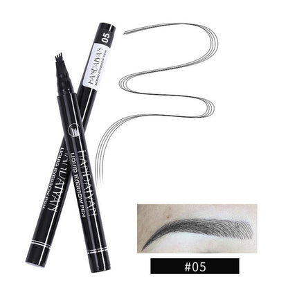 4-Head Liquid Eyebrow Pencil – Multi-Function Tattoo Brow Pencil