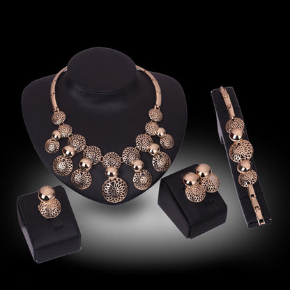 Korean Fashion Bridal 4-Piece Jewelry Set