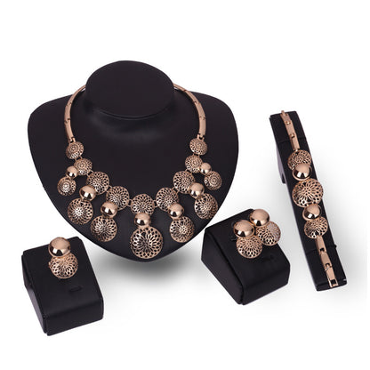 Korean Fashion Bridal 4-Piece Jewelry Set