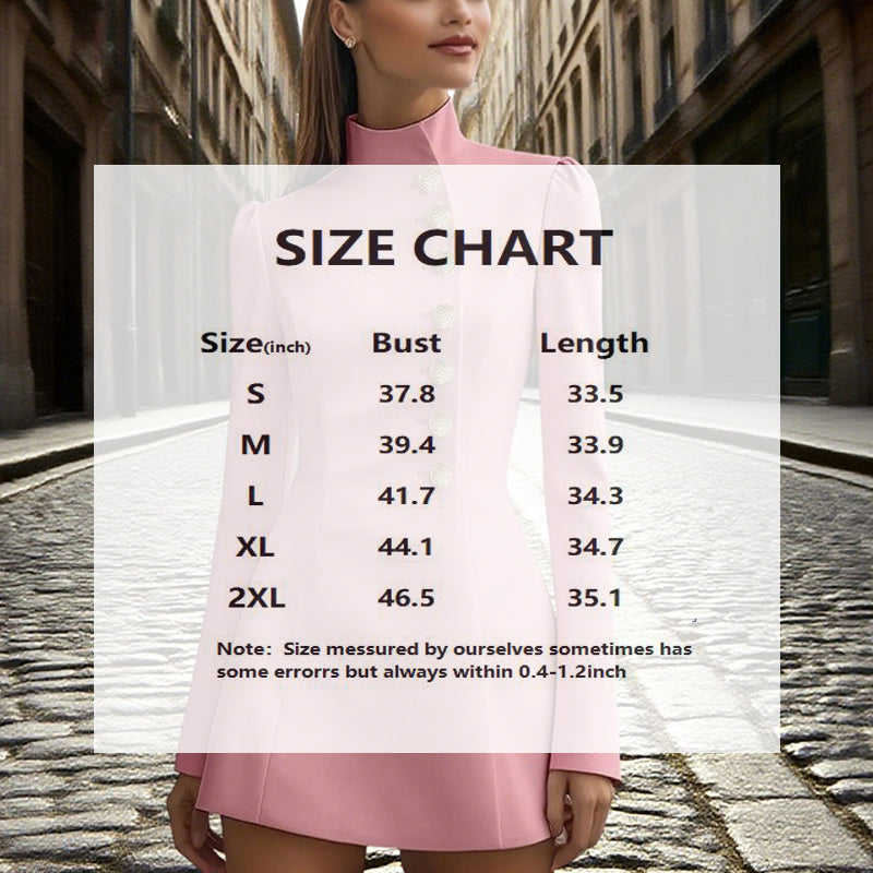 Women’s Solid Color Blazer Dress Slim Fit
