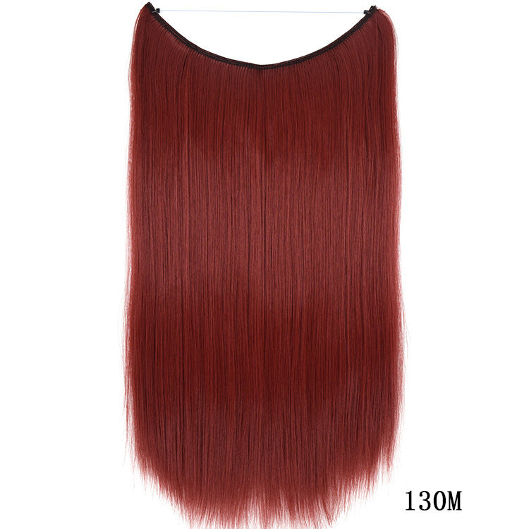 22-Inch Invisible Wire Hair Extension – Silky Straight Synthetic