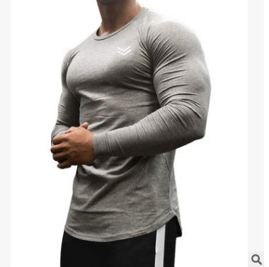 Men’s Long Sleeve Sports Shirt – Loose Fit Quick Dry Training Top