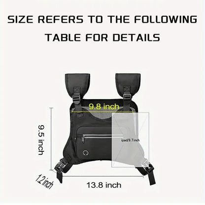 Outdoor Sports Reflective Chest Bag – Adjustable Running & Cycling Vest