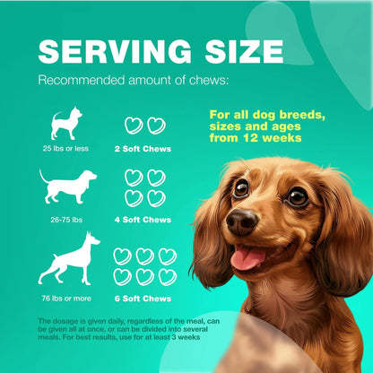 Dog Probiotics & Digestive Enzymes – Gut Health, Immunity & Allergy Support (180 Chews)