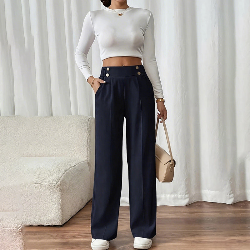 Women’s Wide Leg Pants – High Waist