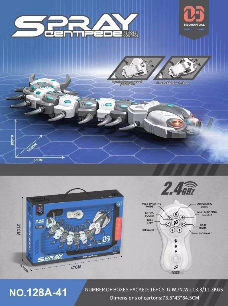 Remote Control Spray Insect Animal Toy