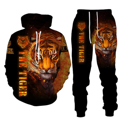 Tiger Print Sweater – Unisex Casual Fashion Set
