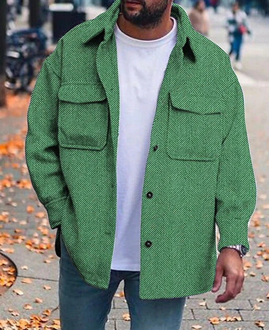 Men’s Polo Collar Work Coat
