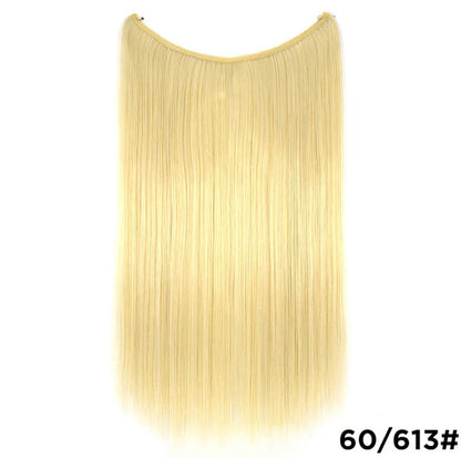 22-Inch Invisible Wire Hair Extension – Silky Straight Synthetic