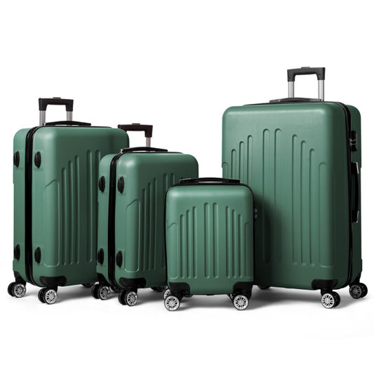 4-in-1 Vertical Stripe Luggage Set – Spinner Suitcase