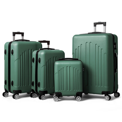 4-in-1 Vertical Stripe Luggage Set – Spinner Suitcase