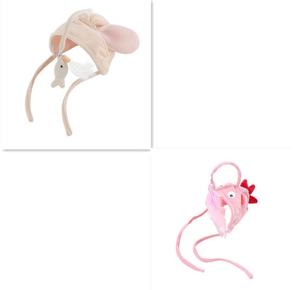 Head-Wear Feather Cat Toy Stick