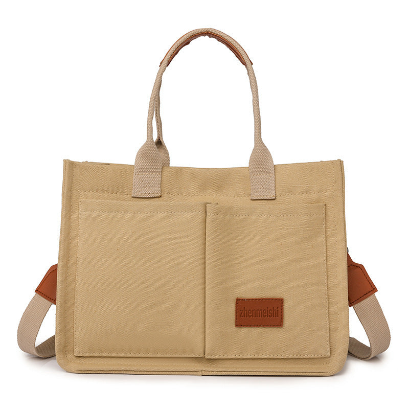 Women’s Large Canvas Tote Shoulder Bag