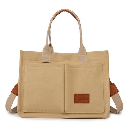 Women’s Large Canvas Tote Shoulder Bag