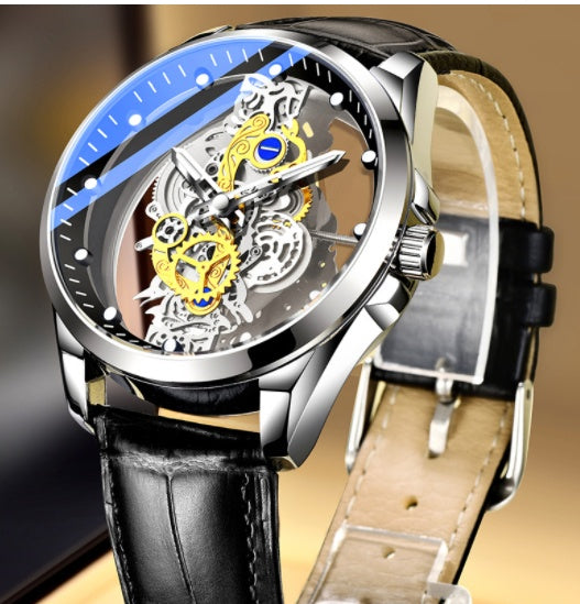 Luxury Skeleton Automatic Quartz Men’s Watch
