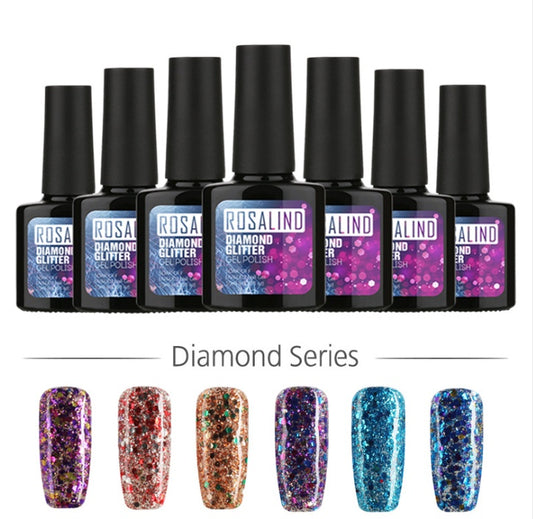 Diamond Nail Gel – Shiny Long-Lasting Gel Polish for Sparkling Nail Art