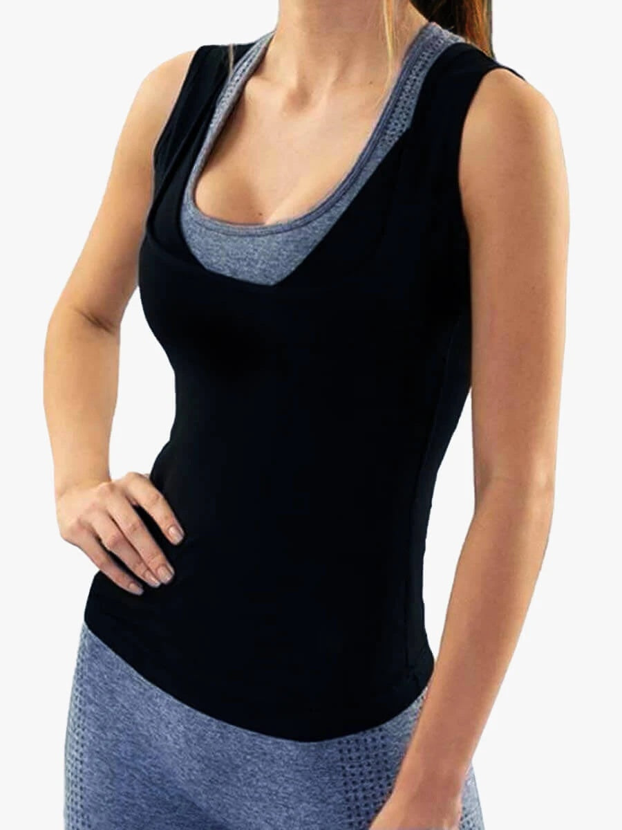 Men’s Neoprene Sweat Sauna Vest – Waist Trainer Slimming Body Shaper Corset