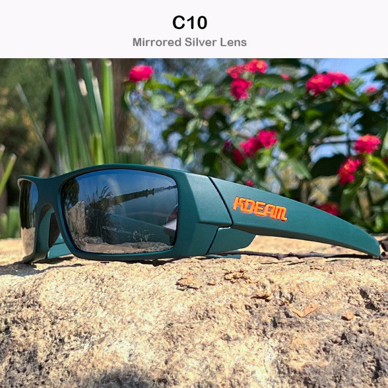 Trendy Outdoor Sports Polarized Sunglasses Men And Women Eye Protection Colorful Sunglasses