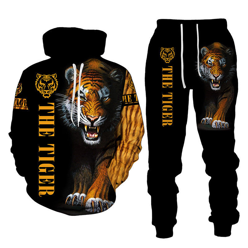Tiger Print Sweater – Unisex Casual Fashion Set