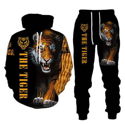 Tiger Print Sweater – Unisex Casual Fashion Set