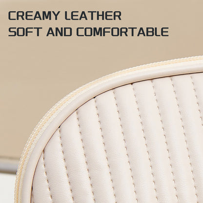 Round Cake Cosmetic Travel Bag Set Waterproof PU