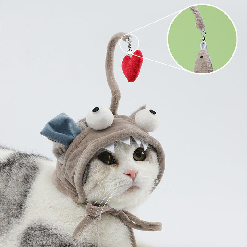 Head-Wear Feather Cat Toy Stick