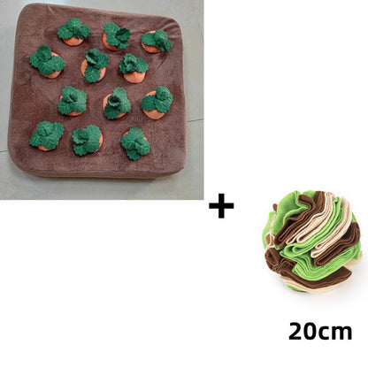 Carrot Plush Dog & Cat Chew Toy