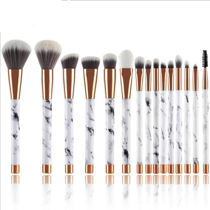 11-Piece Marble Makeup Brush Set